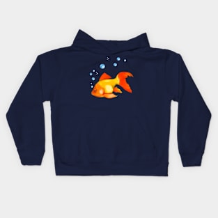 Goldfish Bubbles Kids Hoodie